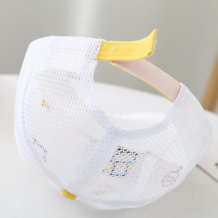 Children's Summer Cartoon Small Excavator Sunshade Net Cap