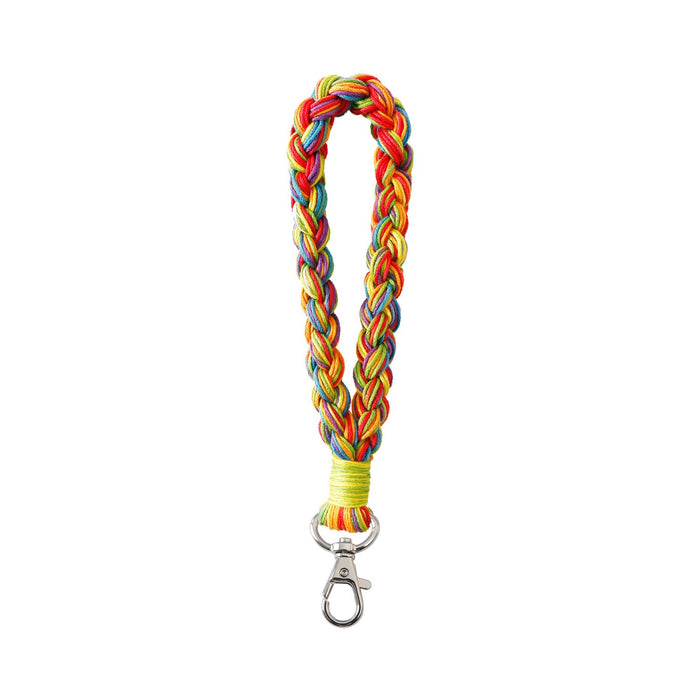 New Hand Woven Colorful Wristband Key Chain