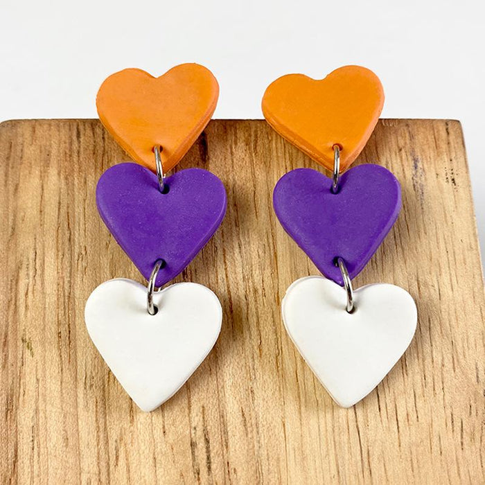Alien Butterfly Tassel Love Pumpkin Moon Clay Earrings Earrings