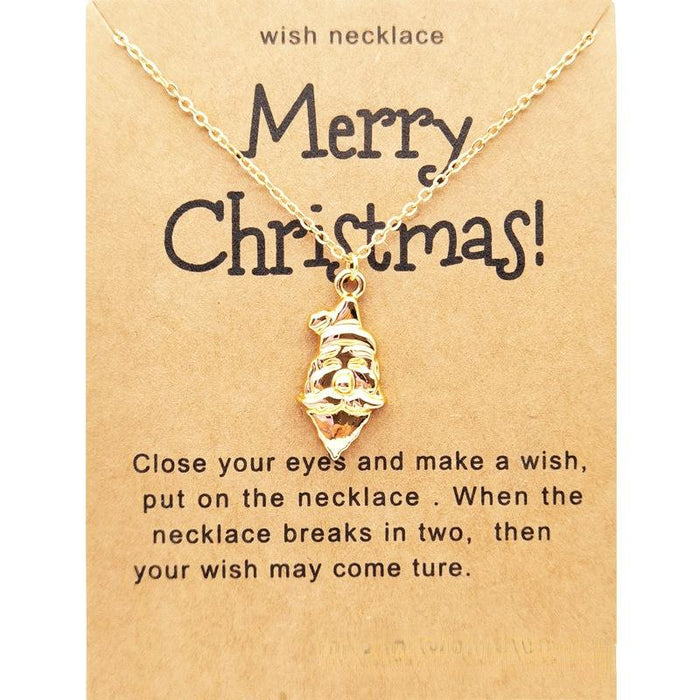 Vintage Charm Christmas Pendant Necklace