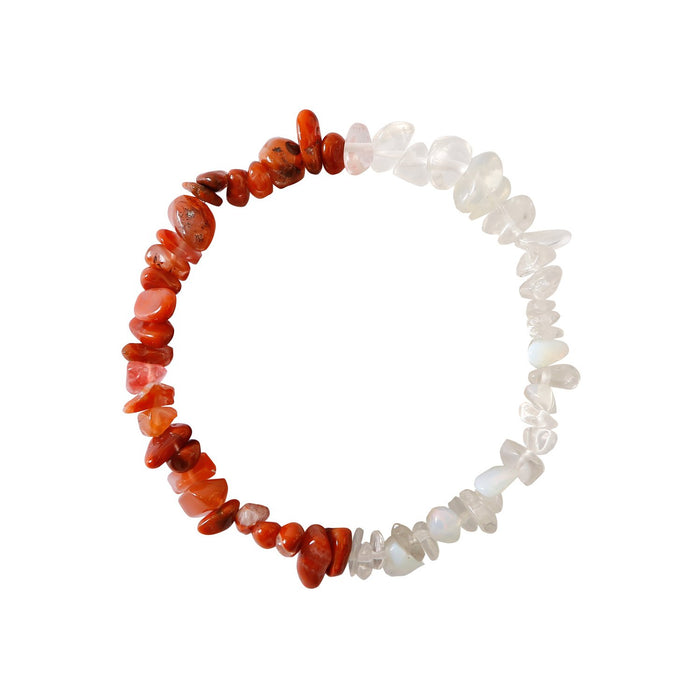 Natural Stone Beaded Crystal Bracelet