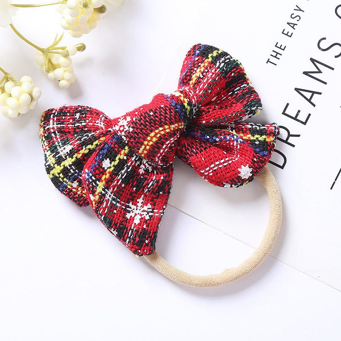 Children's Hair Tie Christmas Bow Hair Accessories