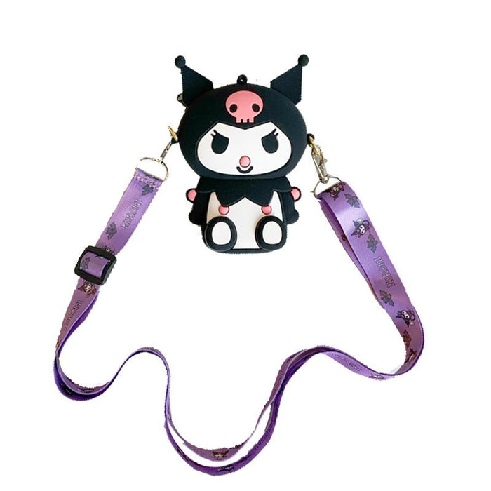 Cartoon messenger bag silicone coin purse toy