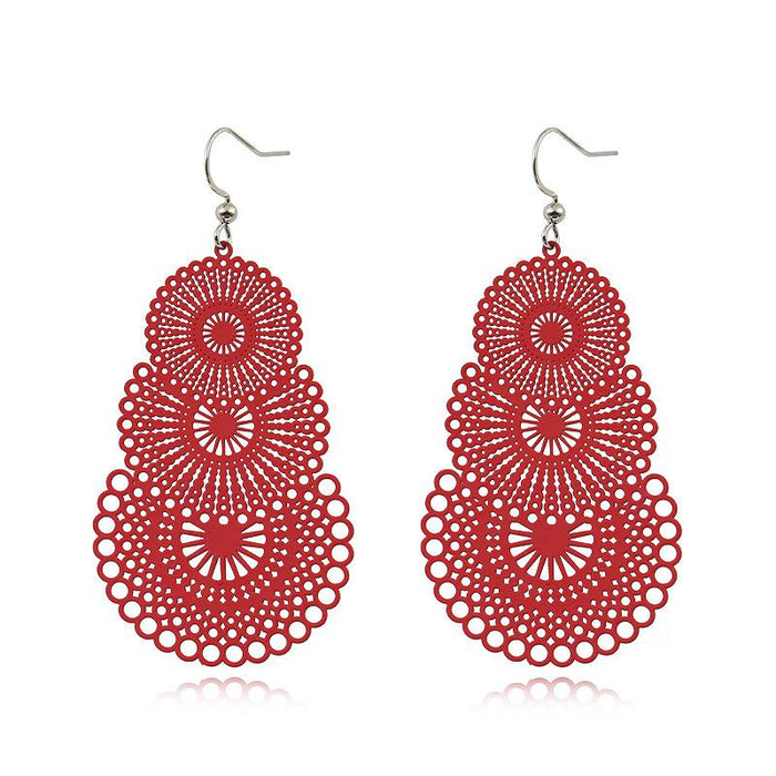 Boho Pattern Fashion Colorful Earrings