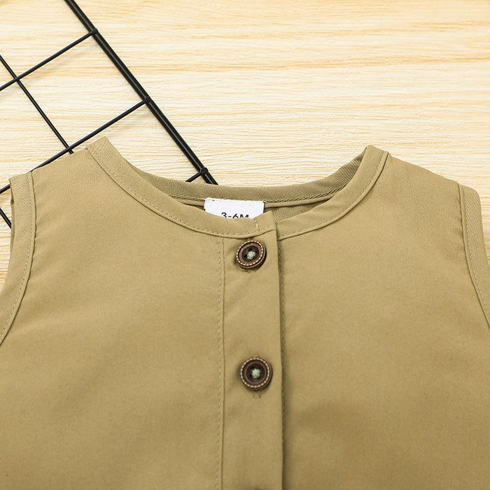 Baby Summer Sleeveless Jumpsuit