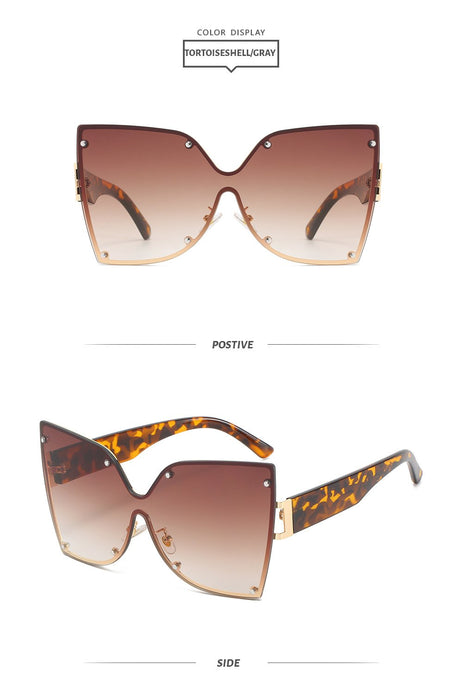 Gradient cat's Eye Sunglasses Retro
