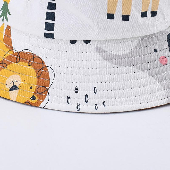 Summer Outdoor Cartoon Print Children's Fisherman Hat