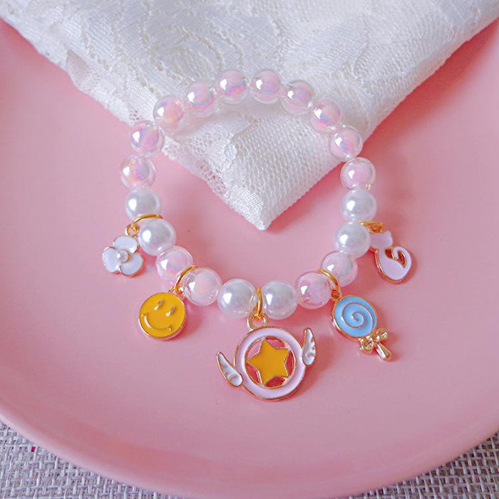 Children's Pearl Bracelet Cute Cartoon Bracelet Accessories