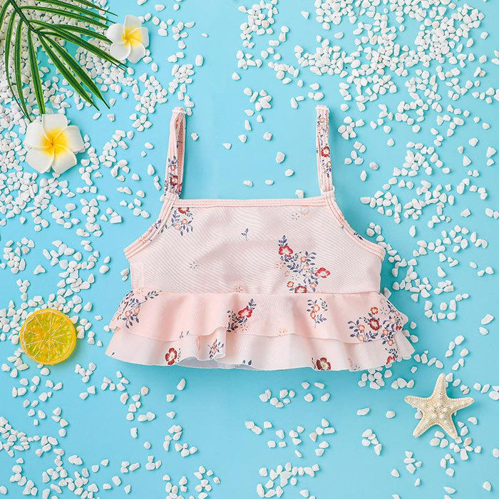 Girls Suspender SWIMSUIT Suit Baby Bikini Printed Split Swimsuit