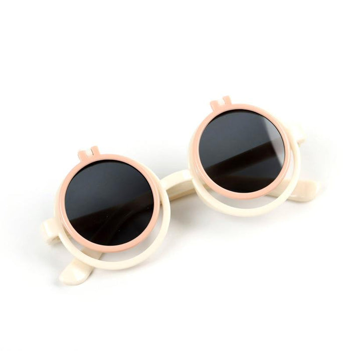 Children's Sunglasses flip round frame glasses