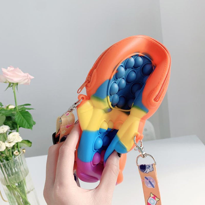 Bow Decompression Color Bag Children's Messenger Bag