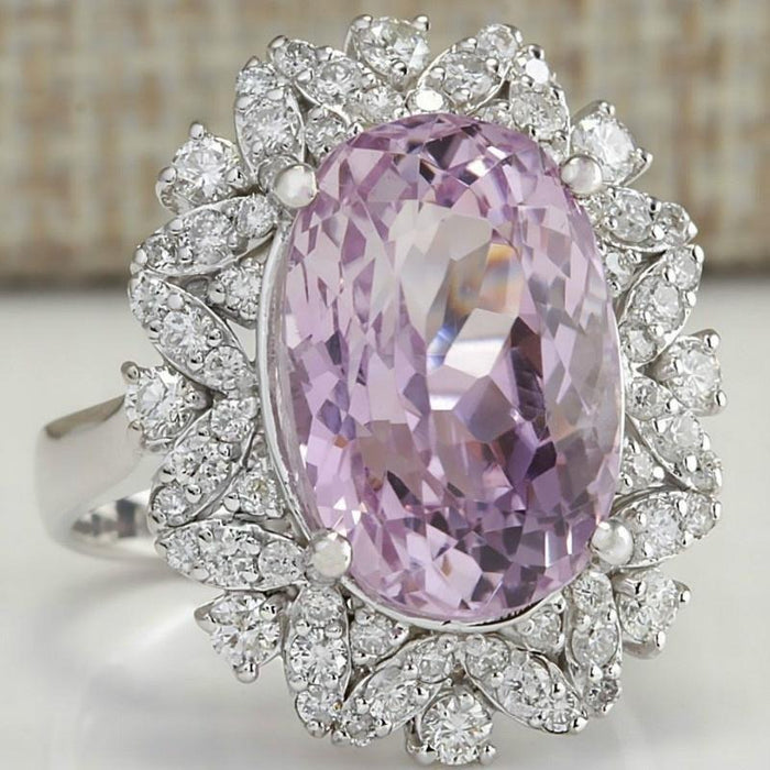 Fashion Jewelry Women Pink Zircon Wedding Rings