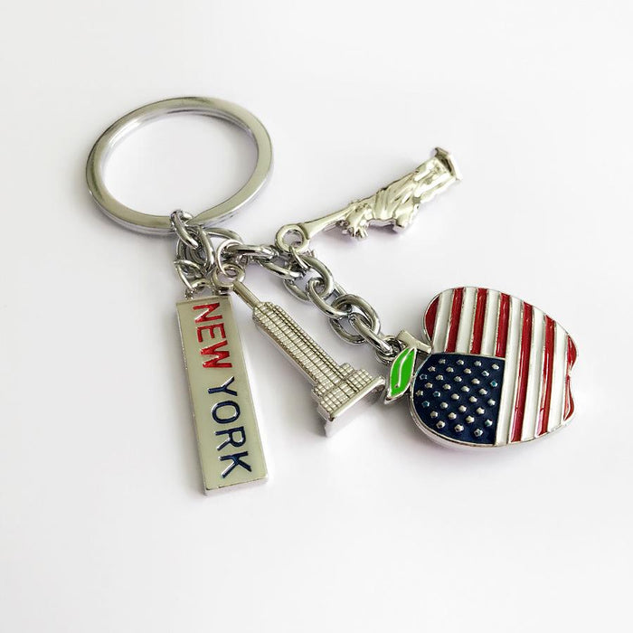 Double Sided 3D Souvenir Love Keychain