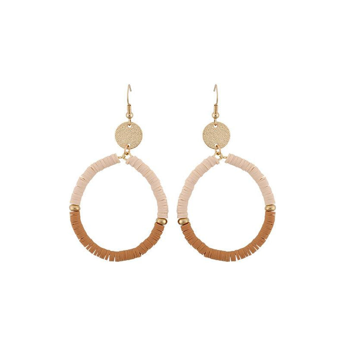 New Popular Personality Colored Soft Ceramic Earrings