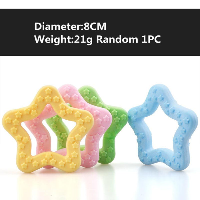 Brand new dog toy teether rubber dog tooth cleaning toy