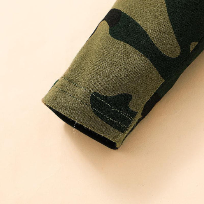 Long Sleeve Infant Camouflage Jumpsuit