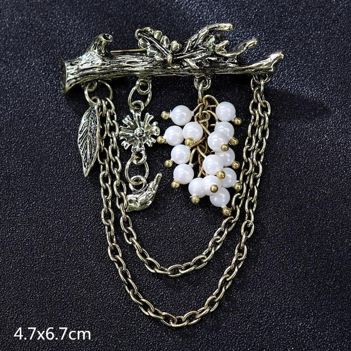 Multi Styles of Exquisite Brooch Vintage Women's Suit Accessories