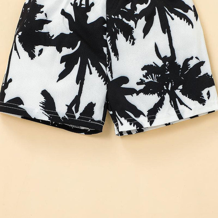 Summer Beach Shorts Top Two-piece Set for Boys