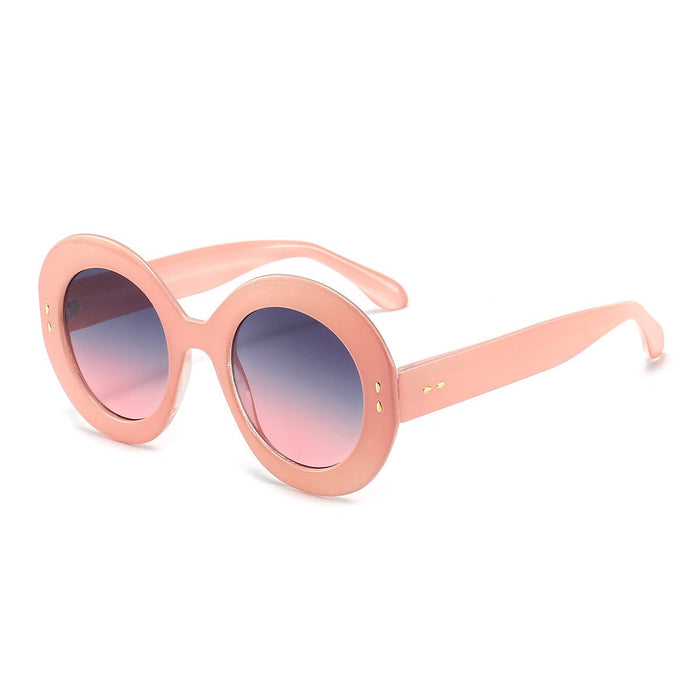 Rice nail round frame sunglasses RETRO SUNGLASSES