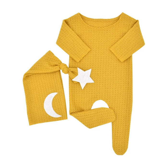 Two Piece Star Moon Knitted Jumpsuit