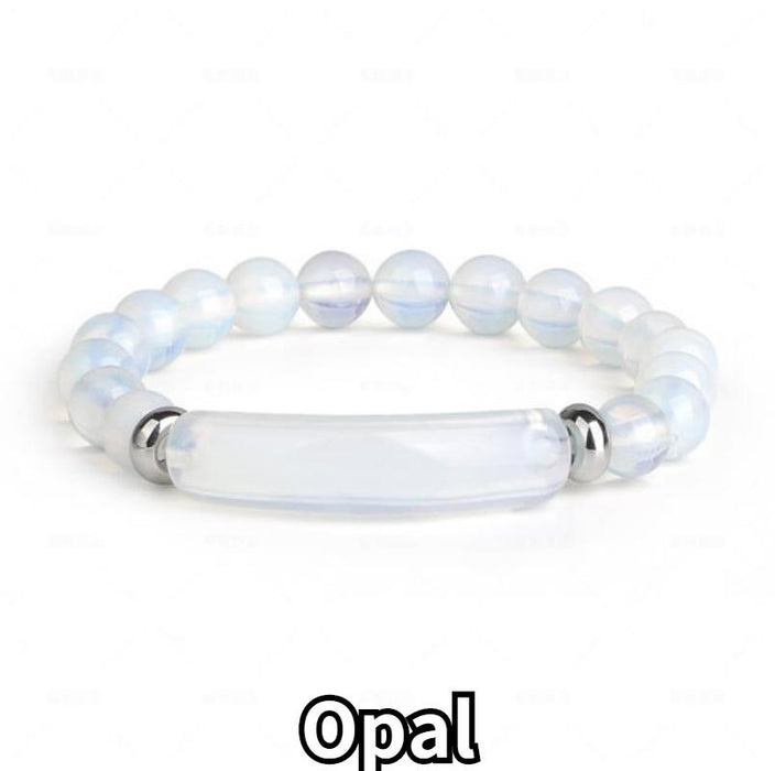 48 Pieces 100% Natural Agate Stone Obsidian Crystal Bracelet