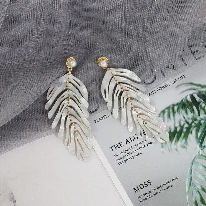 Female Jewelry Creative Personality Fashion Fishbone Earrings