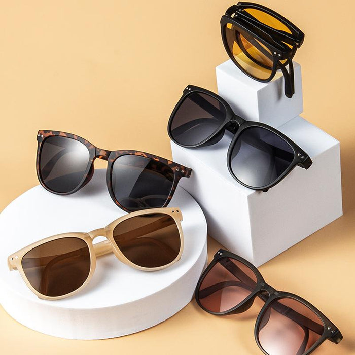Sunglasses TR90 frame portable foldable glasses