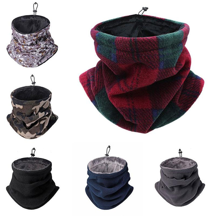 Winter Neck Warmer Thermal Fleece Motorcycle Thick Tube Gaiter Face Scarf