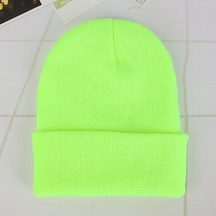 Winter Hats for Unisex Beanies Knitted Solid Cute Hat