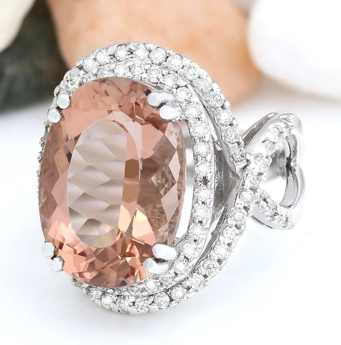 Luxury Gorgeous Women  Champagne Zircon Rings Jewelry