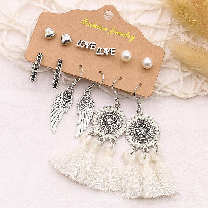 Snake Owl Ocean 6-Piece Earring Jewelry