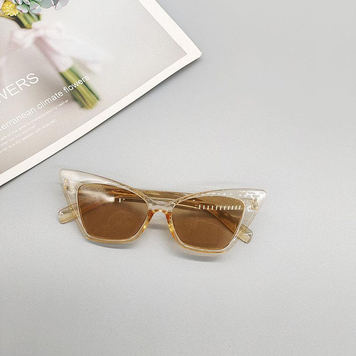 Vintage Fashion Simple Style Cat Eye Sunglasses