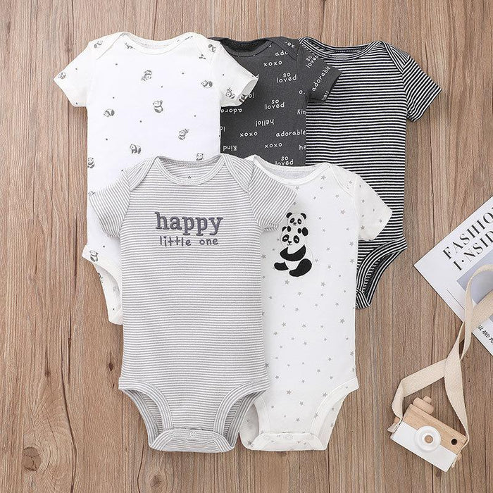 5pc Pack Cartoon Baby Summer Jumpsuit