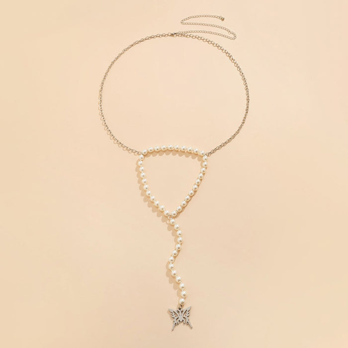 Personalized Creative Bikini Sexy Butterfly Pearl Tassel Waist Chain