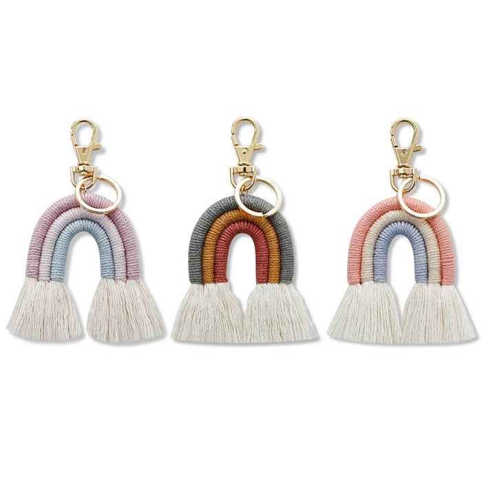 Creative Hand Woven Bohemian Tassel Pendant Key Chain