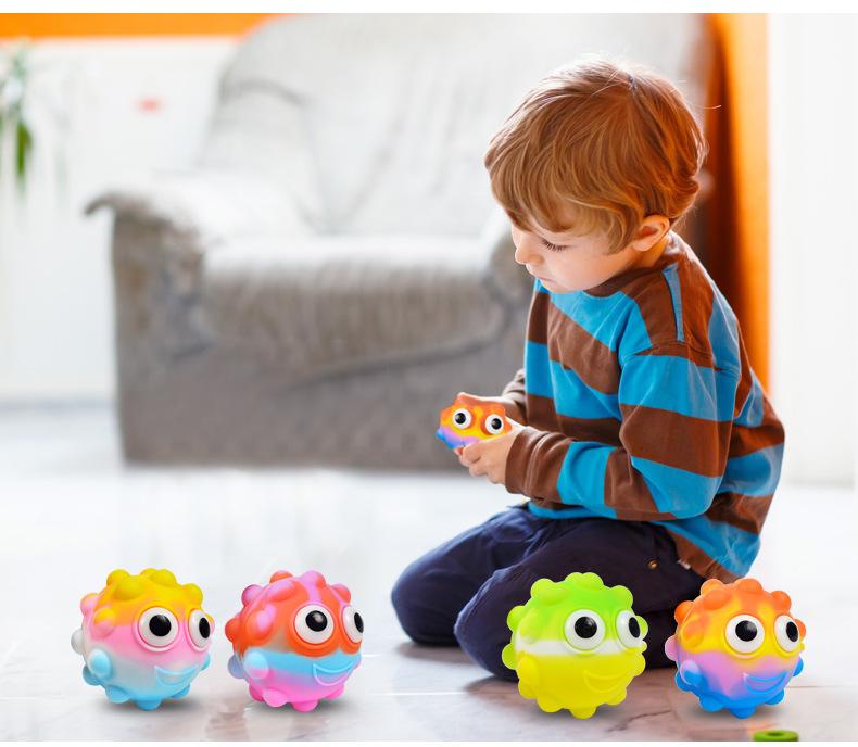 Ball decompression toy vent ball silicone eye bubble ball