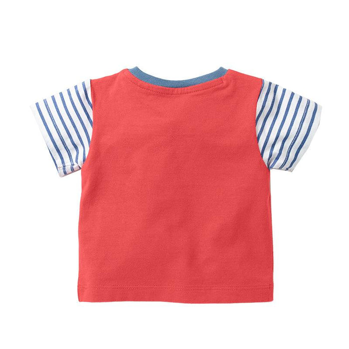 Boys' round neck short sleeve T-shirt