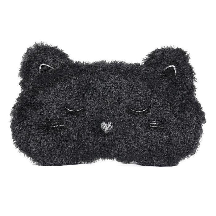 Cartoon Puppy Elk Black Cat Sleeping Blindfold Eye Mask