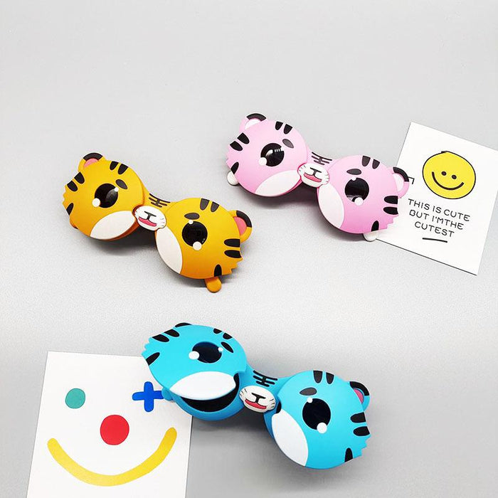 Children Cartoon Funny Little Tiger Folding Sunglasses