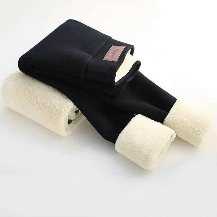 Winter Thick Velvet Leggings Warm Fleece Lined Tights Leggings
