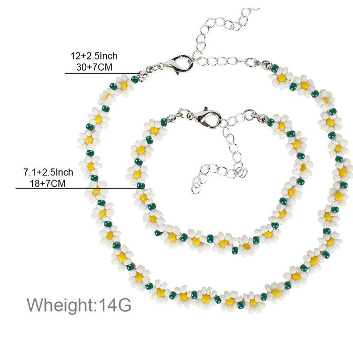 Fashion Women Bohemian Style Personalized Color Beaded Necklace