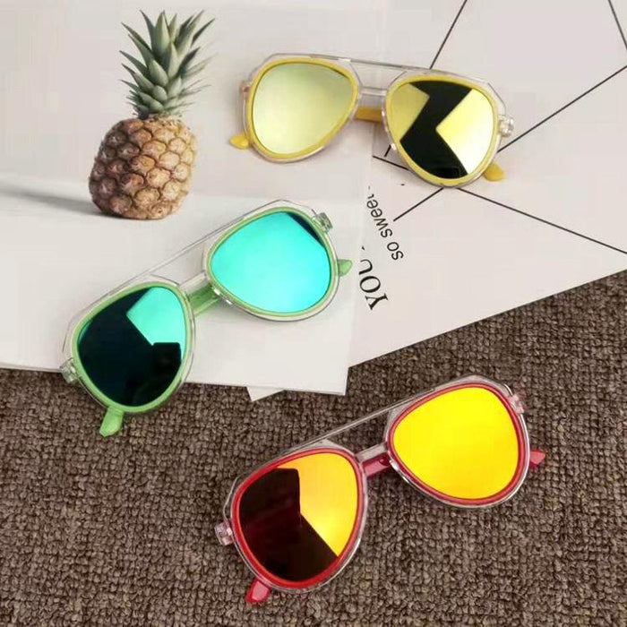 Children's colorful reflective Sunglasses