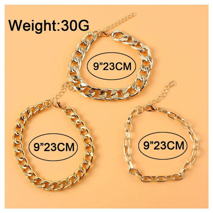 Multi-layer Personality Creative Foot Accessories Exaggerated Female Anklet