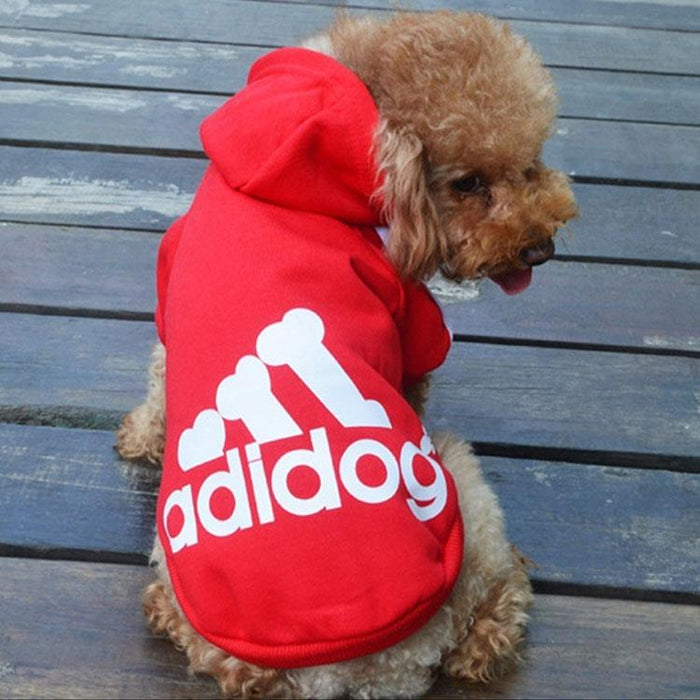 Winter Dog Clothing Adidog Sports Hoodie