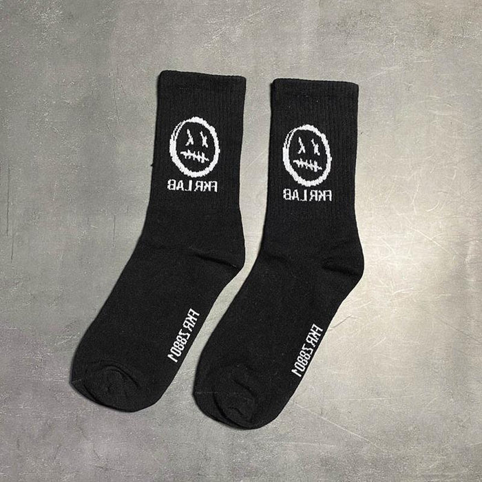 Cotton Men's Cartoon Pattern Hip Hop Socks