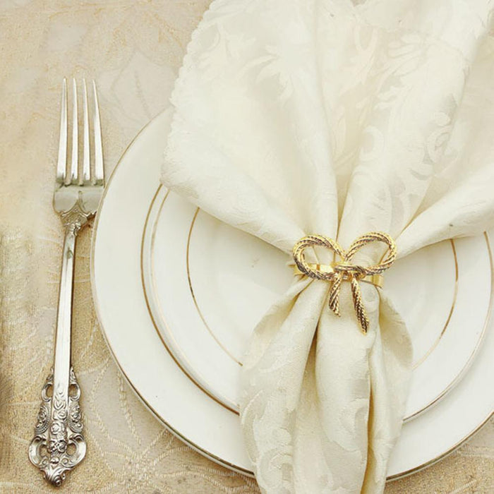 High-quality Cute Bow Pattern Napkin Ring For Bar Christmas Decoration