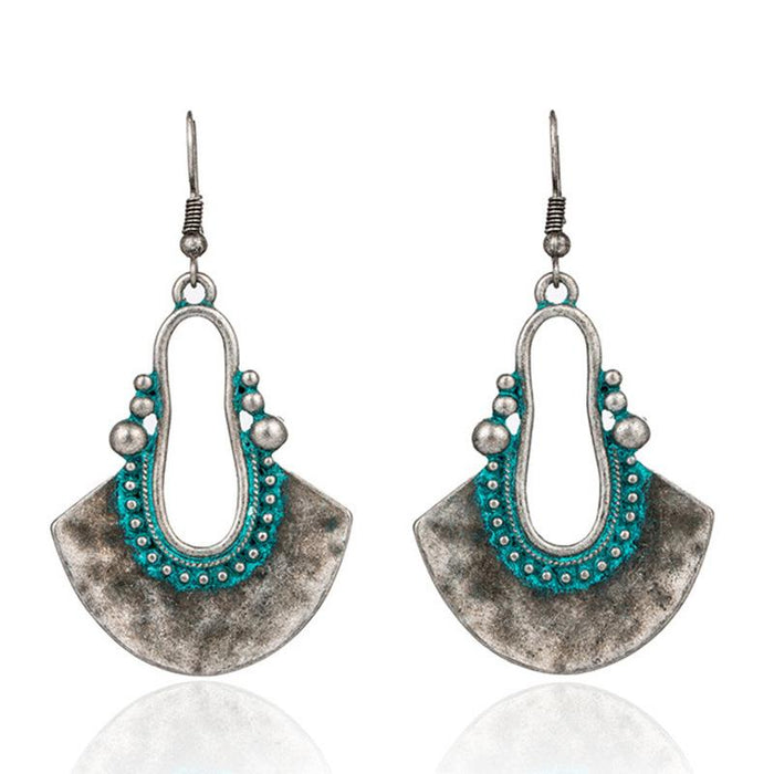 New Vintage Alloy Earrings Female Geometric Earrings