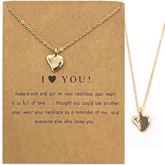 Card Love Horseshoe Five Pointed Star 8-character Skull Short Necklace