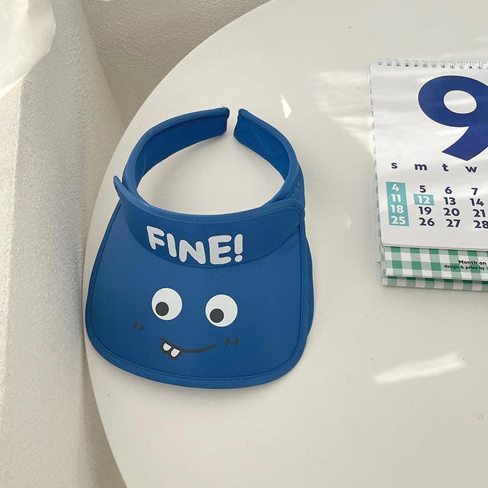 Summer Cute Cat Ears Children‘s Wide Brim Sun Hat