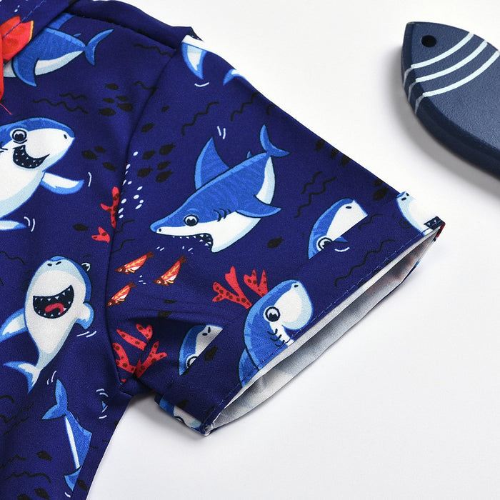 Shark gentleman boys' short sleeve suit